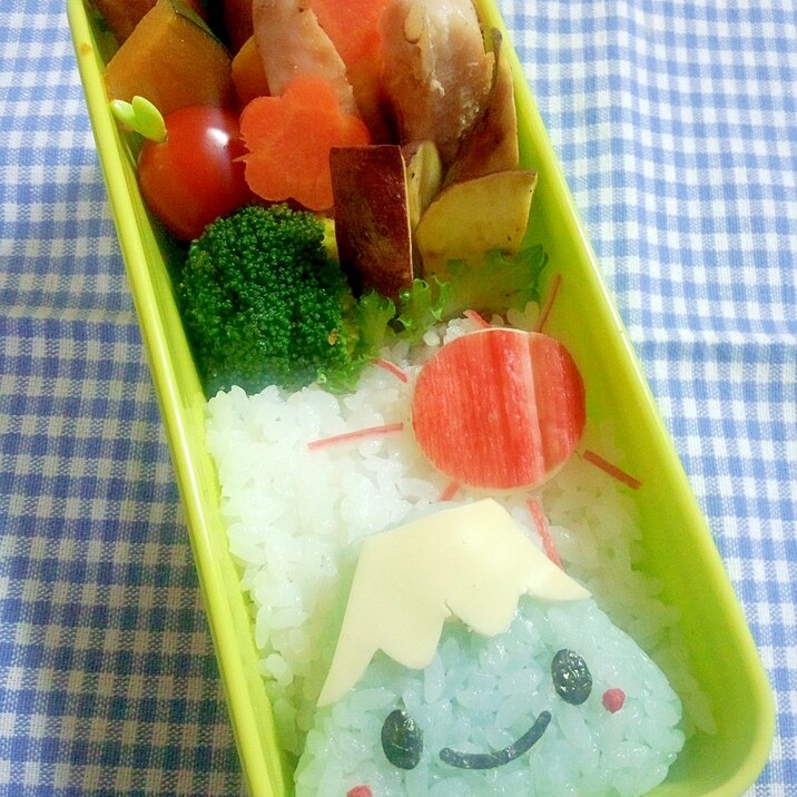 簡単キャラ弁☆ふじさんのお弁当♪